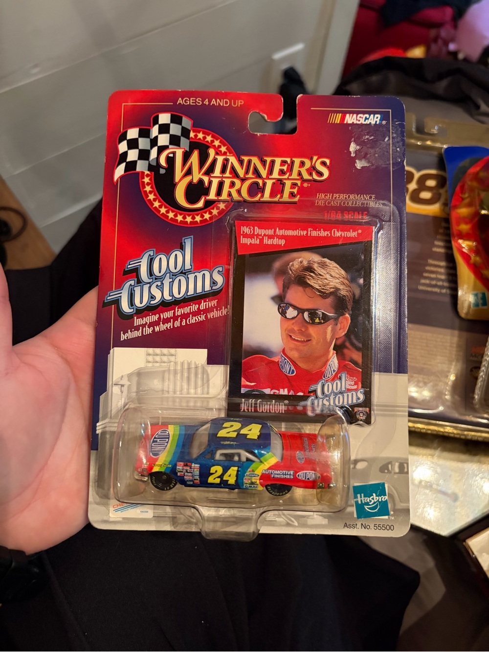Hasbro Winner's Circle Jeff Gordon #24 Die-Cast Car - Blue Yellow Red